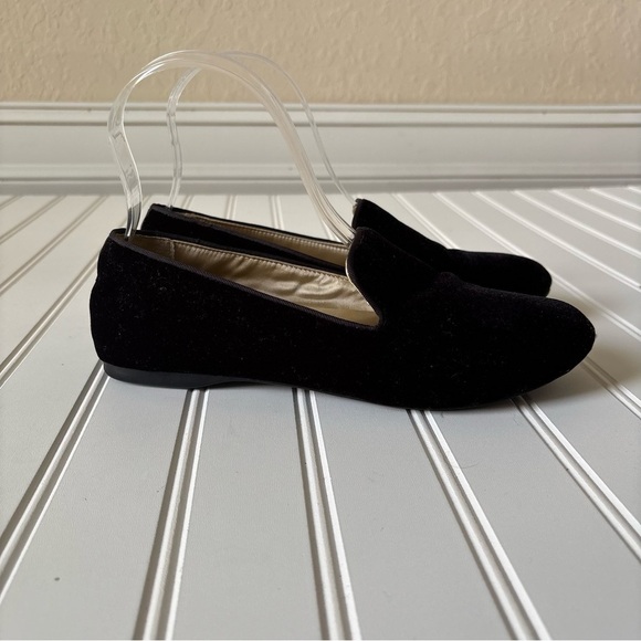 Birdies | Women's Boho Velvet Black Starling Slip On Loafers Size 7 - Picture 1 of 9